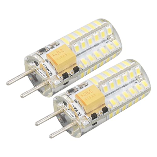 12V 2PCS GY6.35 Lamp vervangende oogbescherming 6000K 3W 48 LED-lamp bol energiebesparing voor Chandelier Tafellamp