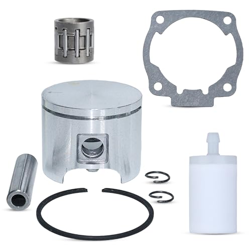 Piston 46mm Ring-pin brandstoffilter naaldbeer set voor Husqvarna 51 55 Rancher EU1 Jonsered 2054 2055 Toebehoren