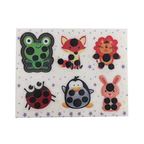 6 st voorhoofd strip, baby hoofd thermometer, cartoon voorhoofd thermometer sticker, baby koorts lichaam temperatuur test sticker thermometers 5