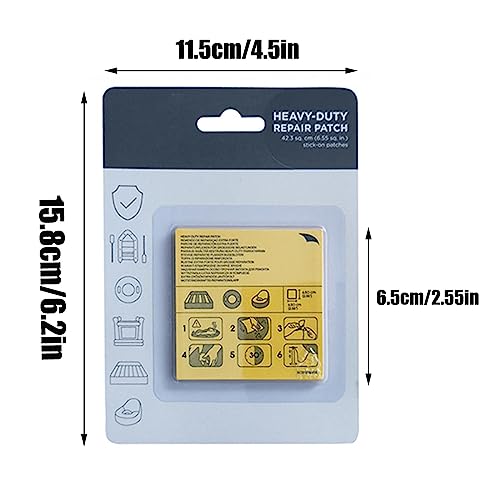 20Stuks Waterdicht Transparant Reparatie Sticker Reparatie Patches Reparatie Sticker Zelfklevende voor Tent Opblaasbare boot Zwemmen Ring Air Mattress 4