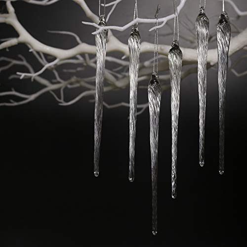 Kerstboom decoratie ijs kegel ijs druppel hanger gemaakt van glas voor opknoping kerst decoratie (glas ijs ijsje)