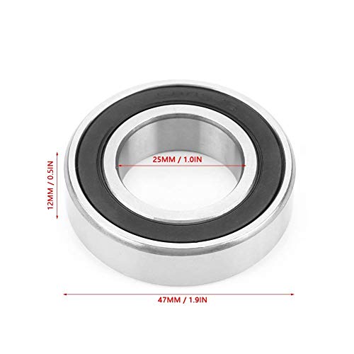 10Scs 6005-2RS High Speed Single Column met Deep Groove Raceway Ball Bearing 25 * 47 * 12mm voor Light Industry