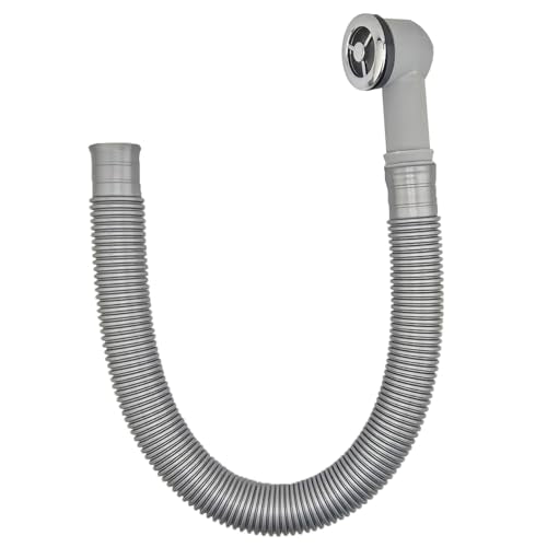 1 st Overloopbuizen, overloopbuizen met overloopkop, Dia 36mm overloopkop, voor roestvrijstalen wasbakken, ronde interface