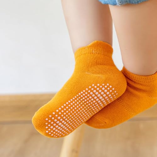 12 paar baby girp sokken, peuter non-slip sokken 1-3 jaar, zeer elastisch enkel sokken, katoen gezellige ademende sokken 4