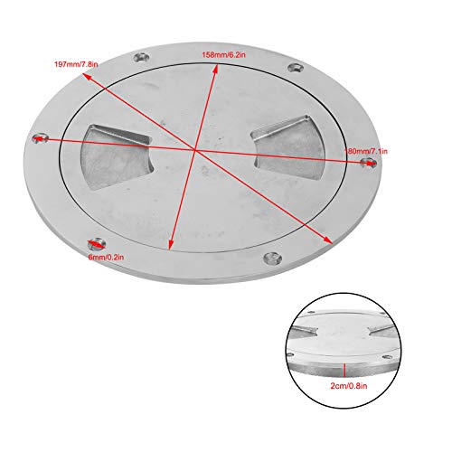 Dekplaat, 15 Cm Roestvrij stalen dekdeksel Roestvrij stalen inspectie Hatch met sleutel voor hardware accessoire voor marine boten 5
