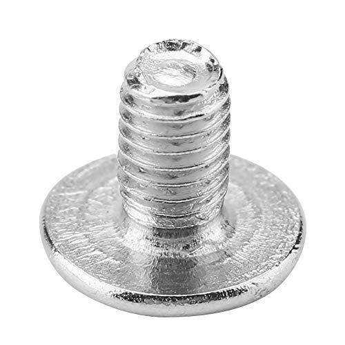 Push Knoppen/Rivets (10 stuks), Brass Rivets, Pull Ring, Ronde Ring Rivets, DIY Willow Studded Leather Fittings, Leather Craft Fittings (Zilver) 4