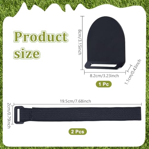 Golftas-padaccessoires, golftas, metalen landingspad voor snelle toegang tot afstandsmeter, golfhanddoeken, riemclip, golfuitrusting en accessoires, met twee magische tape-riemen