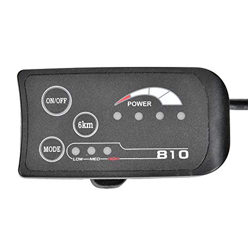 810 LED Weergave, Naakto elektrische fietsonderdelen,Instrument,Elektrische fiets 810 LED Display met 5 draadkabel bedieningspaneel 4