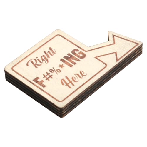 1 PC. Grappige 8-bal pocket marker, grappige golf bal marker, unieke houten golf bal markers met grappige woorden Mischief golf bal marker