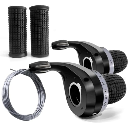 Sea 1 Pair 3x6 Speed Fiets Shifter Twist Shifter Lever Mountain 18 Speed Shift Grip voor Mountainbike