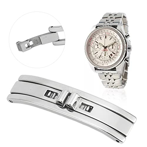 Roestvrij staal horlogeband gesp, horloge band gesp vervanging gereedschap horlogebanden Bands Buckle Replacement Universal Opvouwbare Dubbele Trek Vlinder Implementatie sluiting voor, riempje 3