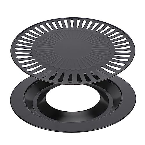Koreaanse BBQ Grill Pan, Rookloze Ronde Nonstick Griddle BBQ Braadplaat Cooktop Nonstick voor keukengerei