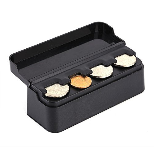 Car Coin Houder Organisator Portable Coin Cassette Storage Box Zwarte houder verandert Auto Geld Houder voor Truck Indoor Accessoires-Car Parts Organisator