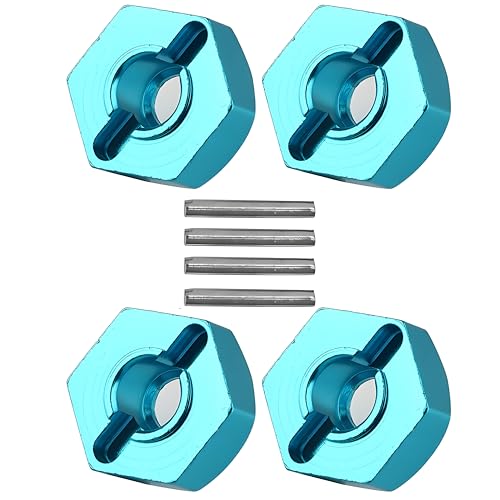 Rad Hex Adapter, 4 stuks ̈1cke Metall 7mm bis 12mm Rad Hex Hub Adapter f ̈1r RC Ersatzteil RC Auto Upgrade Teile
