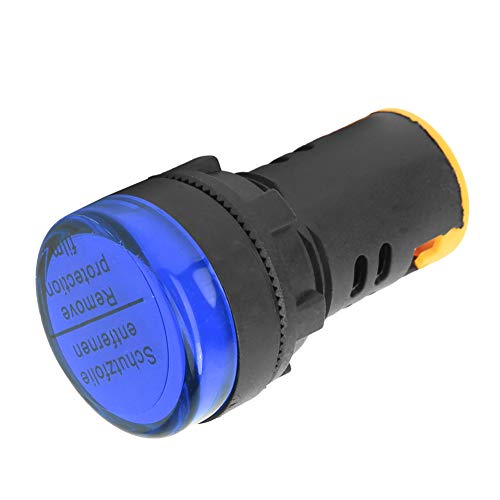 LED Power Indicator Light, 10st Berm LED Power Indicator Licht Semiconductor Energy Saving Lamp φ22mm 24V AD16-22D/S(Blauw) 5