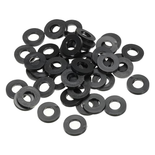 M8 Rubber Wasser Rubber Afdichting Ronde 100st 8mm ID 16mm OD 2mm dikke platte Wasserset Sealing Rubber voor Faucet Tube bevestiging Schroef Zwart