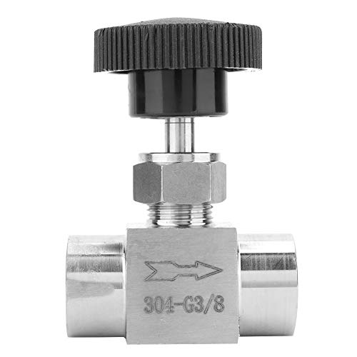 3/8 Inch Roestvrij stalen stroomregelventiel, Choke Valve, BSPP Vrouwelijke draad, voor de transmissie van watergasolie (3/8 inch)