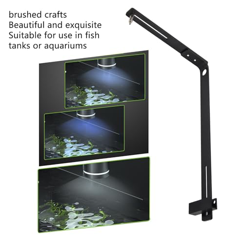 Aquarium Drop Light Mount, Aluminium Aquarium Light Mount Bracket Ondersteuning voor volledig spectrum COB Cilinder Chandelier 4