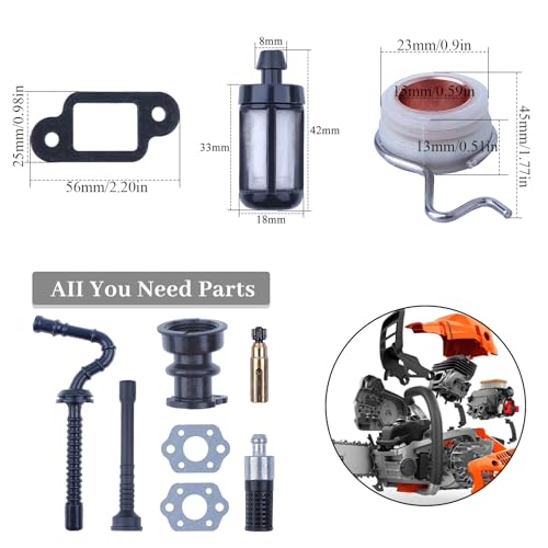 zuigspruitstuk oliepomp slakkenaandrijving brandstofolie slang filter set voor STIHL 025 022 021 MS250 MS230 MS210 kettingzaag onderdelen