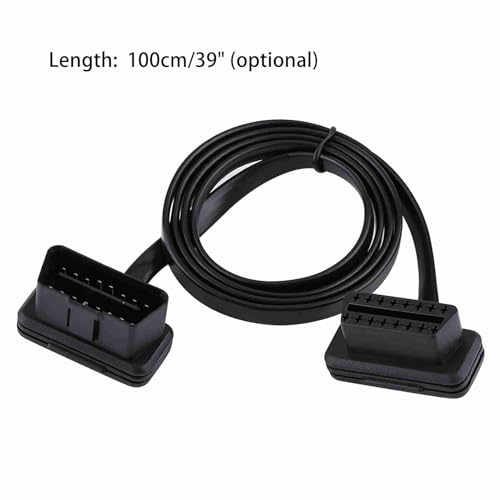 Kenmerkende 16 Pin Plug Bus OBD2 Kabel-uitbreiding Kabelscanner codelezer (100cm)-Odb uitbreidingskoord 4