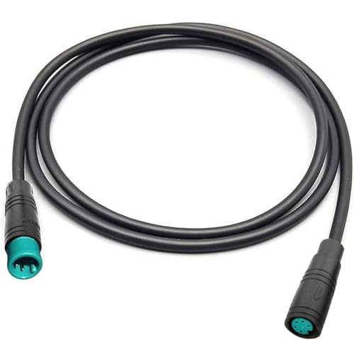Ebike 5 Pin Waterdichte uitbreiding Kabel Connector E-Bikes Man en vrouw Plug Wire, 5 Pin Kabel Connector, voor elektrische fietslicht, Throttle, Ebrake-80cm M8