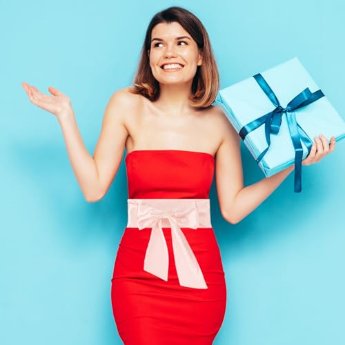 Satin Sash Belt, 1 Stuk bruiloft Party bruids blank satin waist riemen bal accessoire voor afstuderen verjaardag decoratie DIY accessoire Homecoming, licht oranje, licht oranje 4