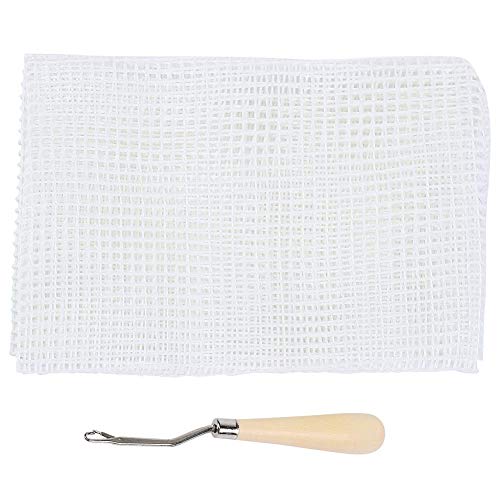 Transparant kunststof mes Canvas Kit Mesh DIY Tapijt Canvas Tapijt maken Stof Canvas Tapijt ESH Breivels voor Borduren 50x50cm