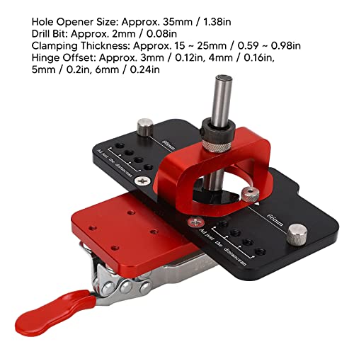 Hinge Mall, Verborgen Hinge Drill Jig 35mm hole gids Houtbewerkingsgereedschap voor deuren, kasten, meubels verborgen installatie, flessenopeners 4