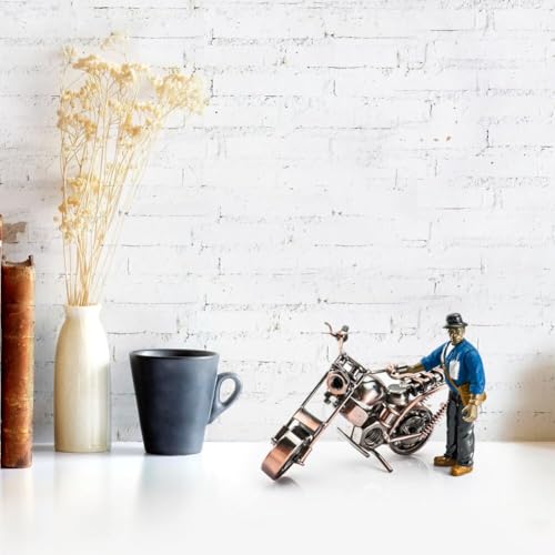 Motorfiets Model Iron Motorcycle Lovers Gift for Art Collection or Bureaublad Decoration (type2) 5