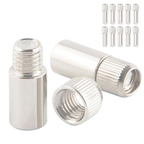 12 st plank beugel pins, garderobe plank pins, plank houder steunpennen, kast plank beugels, plank pins montage brace met moeren met 6mm Dia Pin