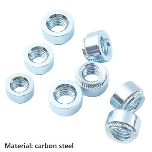 M3-1mm Noten Rivetnoot, Gegalvaniseerd Koolstofstaal, Zelfvergrendelende Noten (verpakking van 20) 5