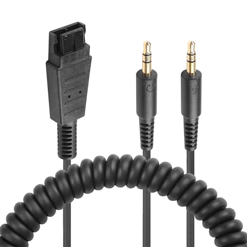 QD Gold Plated Headphone Kabel tot 3,5mm Snel Kabel dubbel loslaten 3.5mm Plug in geluidskaart op computer PC Gold Plated Headphone Kabel - 10 FT