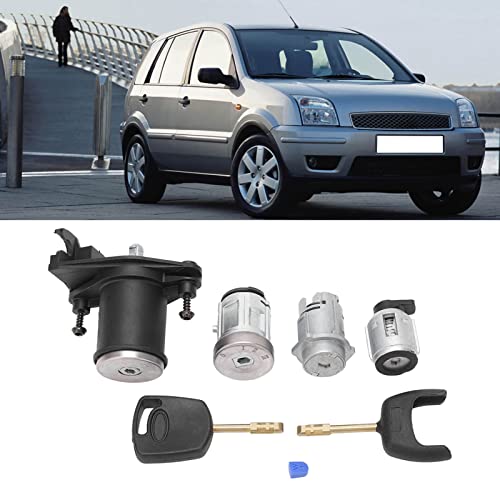 Starter van de ontsteking, Switch ontstekingsslot Cyclinder Set autodeur slot Cyclinder Set 2S61 A22050 BM Vervanging voor Fiesta MK5 Fusion