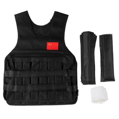 Sport Oefening Fitness Vest 20 kg Laad Zwart Gewicht Vest 20K G Vest Training 5