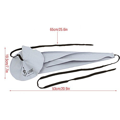 Saxofon Putztuch, dauerhafte Faser Saxofon Fl?te durchziehen Putztuch Werkzeug f ̈1r Rohr Innere s?ubern(Grau) 4