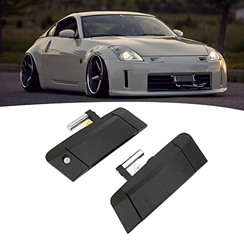 auto deurkruk, 2 st Deurkruk Exterieur Exterieur Zwarte deurkruk 80607-CD00B Zwart Vervanging voor 350Z 2003-2009 5