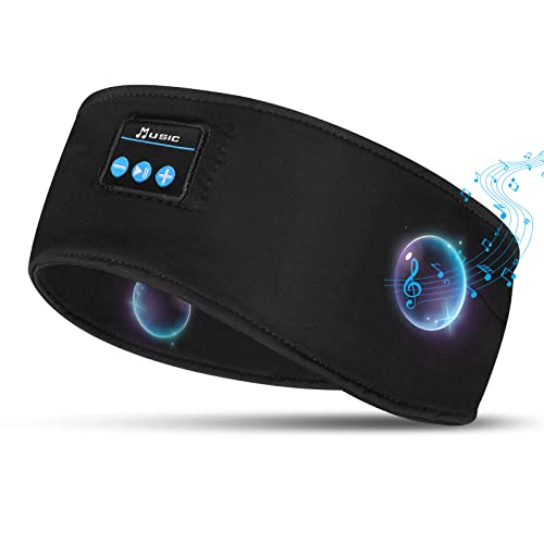 Slaapkoptelefoon, Bluetooth draadloze hoofdband met ultra-dunne HD Stereo-luidsprekers voor sport, Side Sleep, Yoga, Fitness, Ontspanning