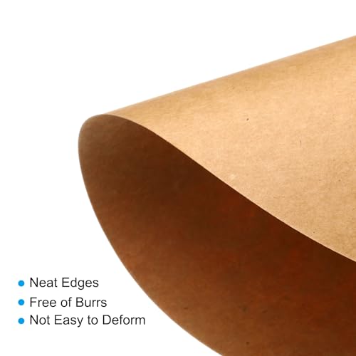 9,8 inch rond kartonpapier, 40 stuks 200 g/m2 dikke blanco schijfcirkels plakjes voor doe-het-zelf ambachtelijke kunst schilderijen schrijven, bruin 4