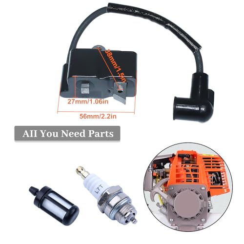 Bobinespoelset voor Stihl FS80 FS75 FC85 FS85 HT70 HS75 HL75 HT75 HS80 bosmaaier, vervanging voor 4137 400 1350, brandstoffilter, bougie
