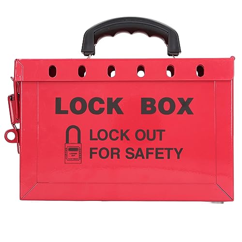 Lockout Tag Outbox, Lockout Tag Outbox, Portable Security Group Lock Box voor OSHA compliance, Gesloten hangsloten 3
