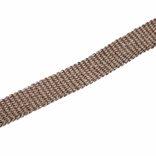 Uitlaat Heat Wrap, 5M Car Isolatie Tape Uitlaatwarmte Wrap met 4 Roestvrij stalen kabelbanden (Brown) 5