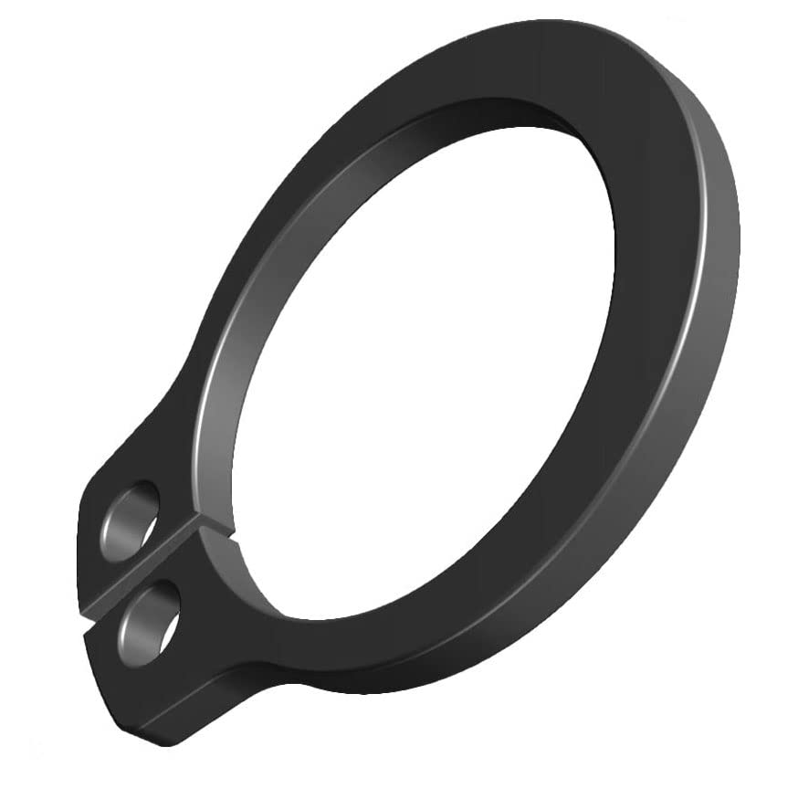 15 mm Behoud Ring, Externe C-clips, Heavy Duty Remaining Rings Carbon Steel met zwarte fosfaat afwerking, DIN 471 Clip houder met grijpende gaten voor Outdoor Installatie op As (10 stuks)