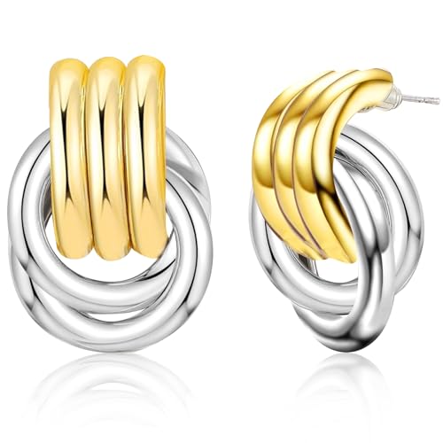 oorbellen metalen oorbellen hanger oorbellen gouden oorbellen gouden klok gouden en zilveren verklaring oorbellen modieuze druppel oorbellen minimalistische trendy sieraden geschenken