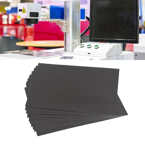 10 Vellen Zwarte Laser Testpapier, Dubbelzijdig Gebruik Dimmer Papier Laser Graveren Markering Papier voor Laser Uitrusting 4