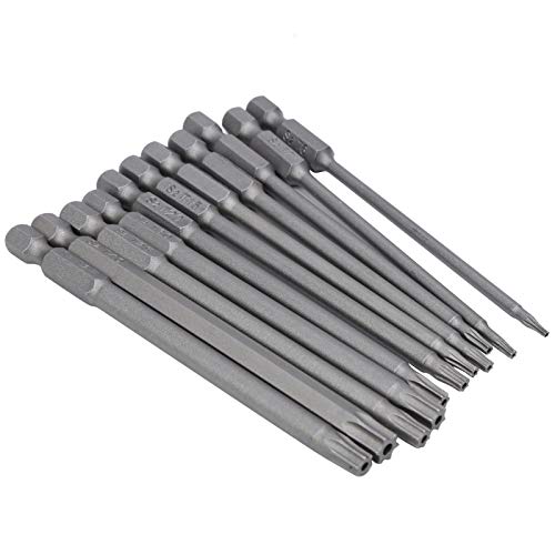 Holle Pentalobe schroevendraaier Bits, 11 stuks magnetische schroevendraaier Bits Set 3 Inch/75mm Holle Pentalobe Type voor elektrische boor, Schroevendraaier bit Sets