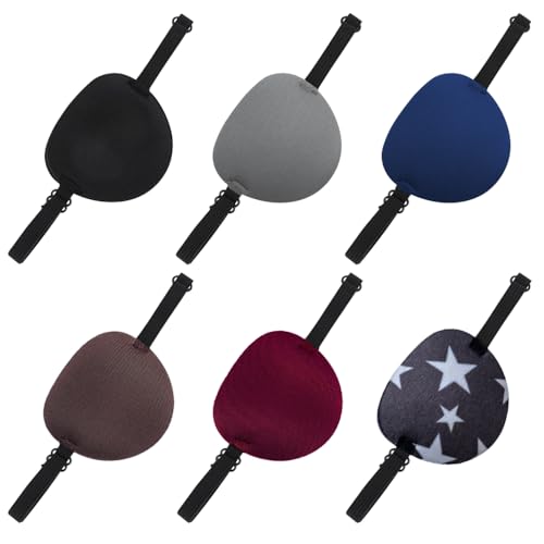 6 stuks boogpatches voor volwassen verstelbare patches medische patch linker- of rechtse comfortabele blinde blinddoeken voor amblyopie lui voor volwassenen en kinderen visie training en