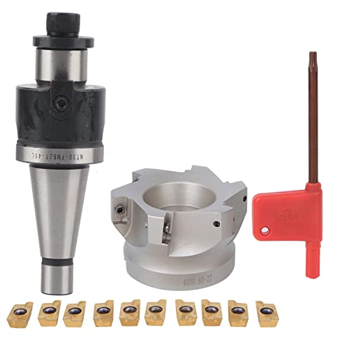 6 Fluit Hoek Malen Cutter Gezicht Malen Cutter Invoegen Cutter NT30 FMB27 Collet houder 6 Fluit Malen Cutter AMPT1604 Invoegen (NT30-FMB27+80 mes schijf +1604APMT mes pellets)