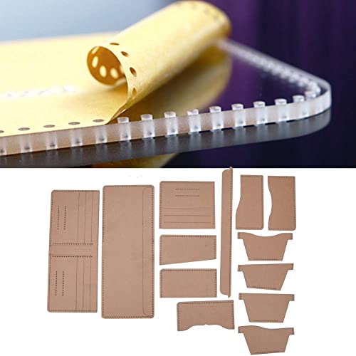 Acryl template lederen patroon ambacht voor portemonnee potlood behuizing DIY helder acryl portemonnee patroon stencil model 4