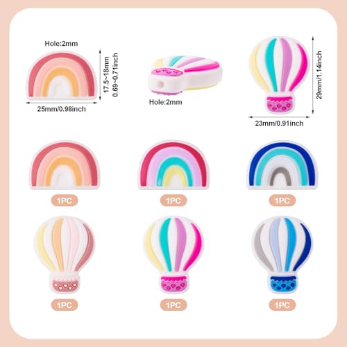 6 st breinaald stoppers regenboog ballon naalden punt beschermers Siliconen steken naald einde kappen voor Quilt DIY kunst naaien beginners haak 4