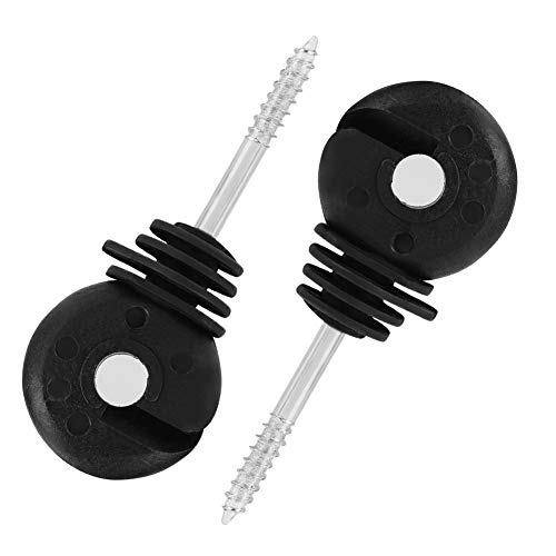 100 st elektrische hek isolatie, korte schroef type ring isolatie, elektrische weide hekken post accessoire, post hout isolatie voor elektrische hek accessoires